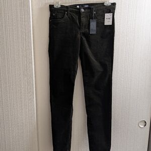 Kut Diana Skinny Black NWT Corduroy Pants Size 6